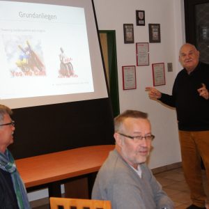 Manfred Thrun während seinem Vortrag