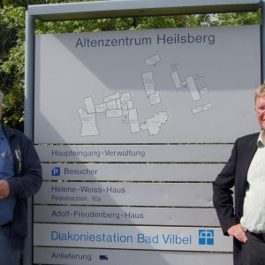 Einrichtungsleiter Matthias Schnitzler und Rainer Fich