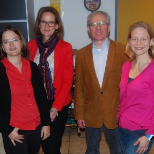 De neue Vorstand der SPD Dortelweil, auf dem Bild von links nach rechts: Maria Skorupski, Silke Heinemann, Michael Wolf und Jana Schetter